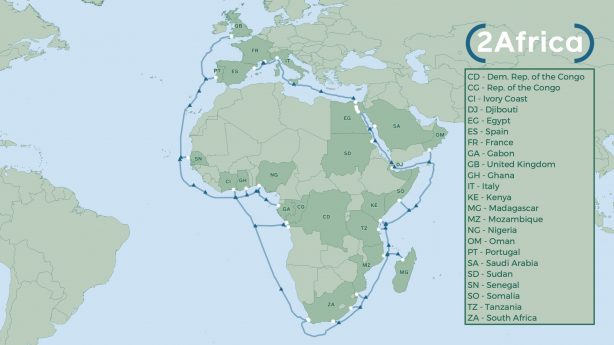 At 37,000km long, 2Africa will be one of the world’s largest subsea cable projects
